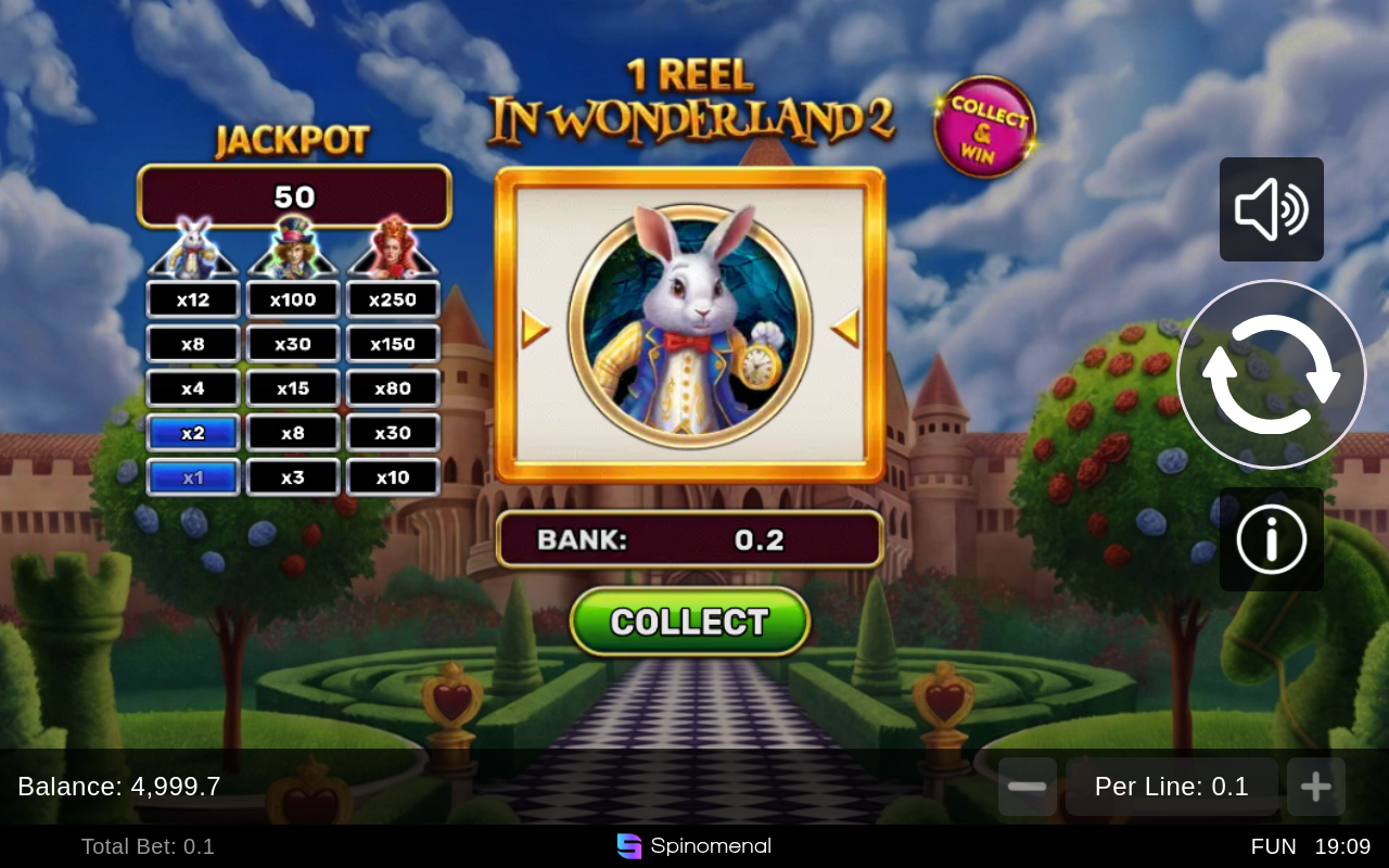1 Reel - In Wonderland 2 gameplay