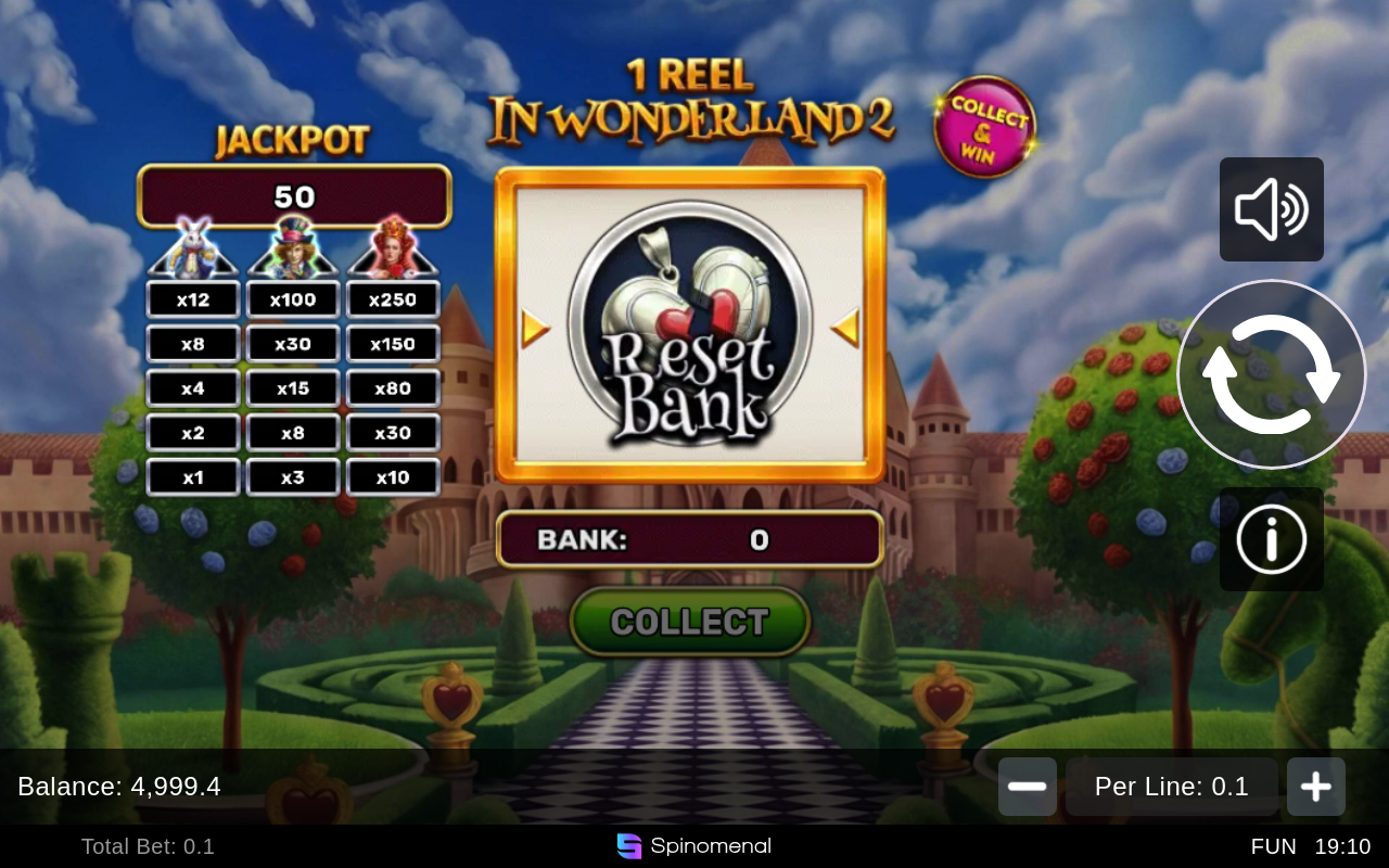 1 Reel - In Wonderland 2 gameplay