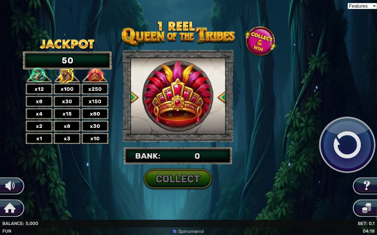 1 Reel - Queen Of The Tribes base game