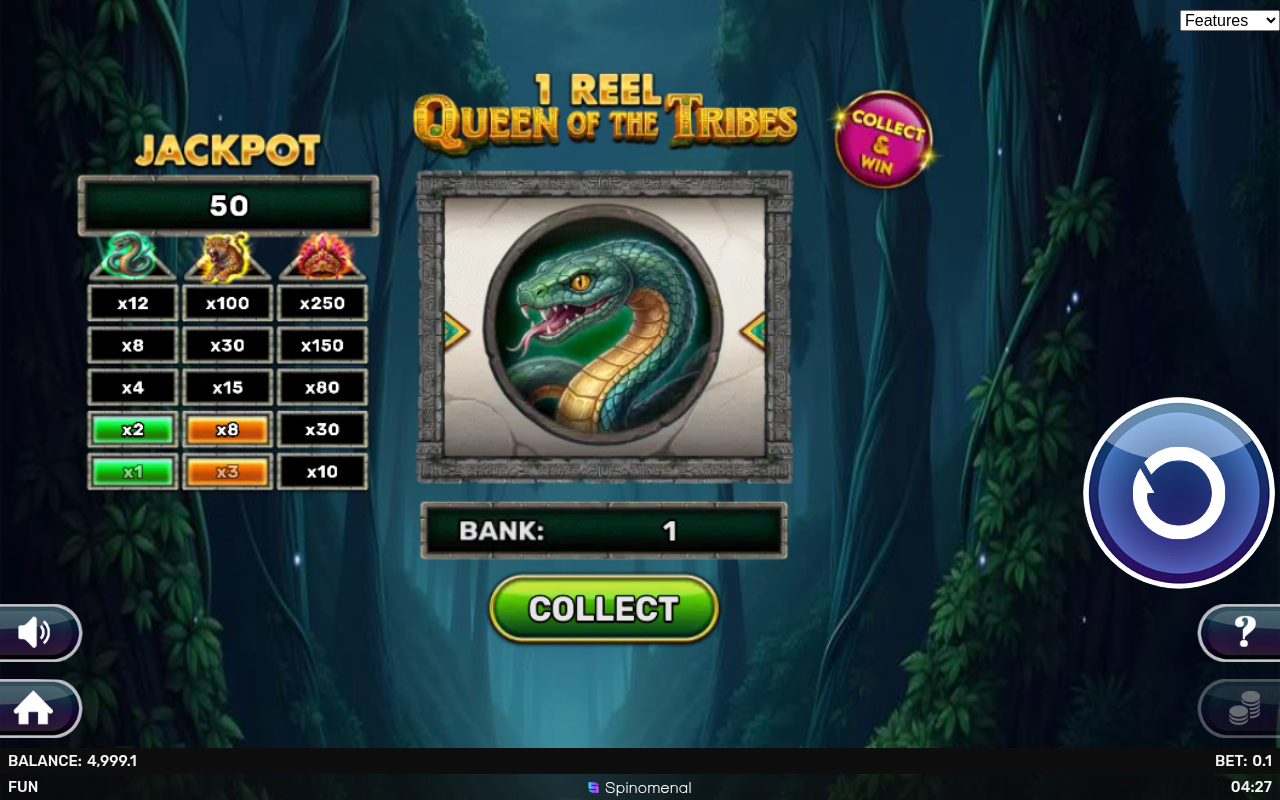 1 Reel - Queen Of The Tribes gameplay