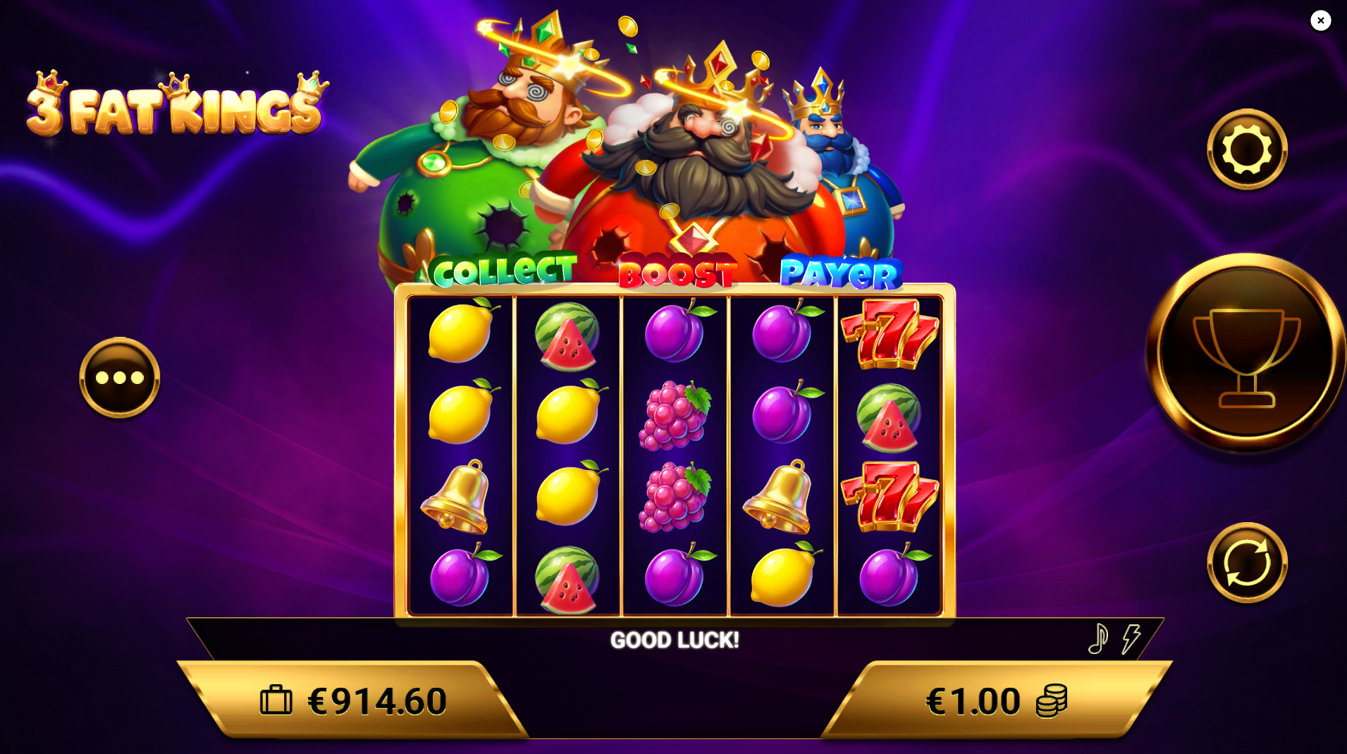 3 Fat Kings Bonus trigger