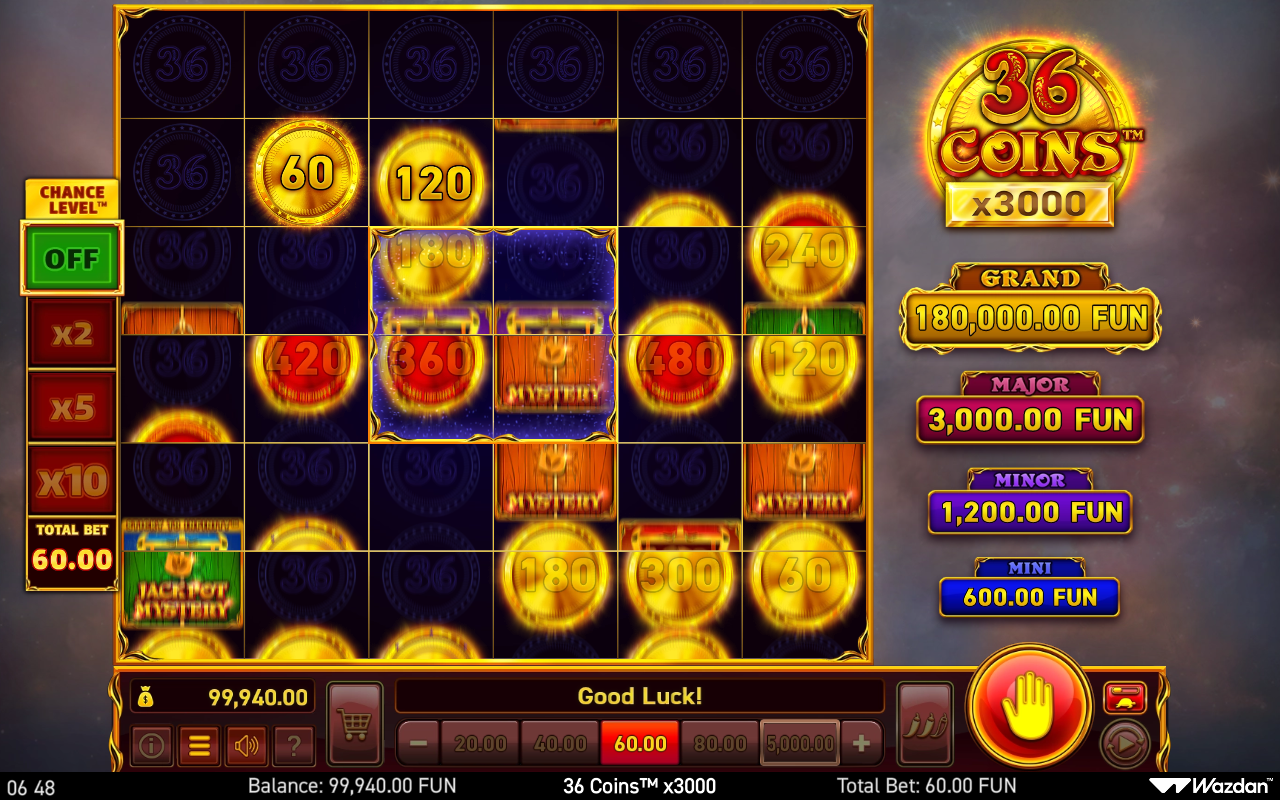 36 Coins x3000 gameplay