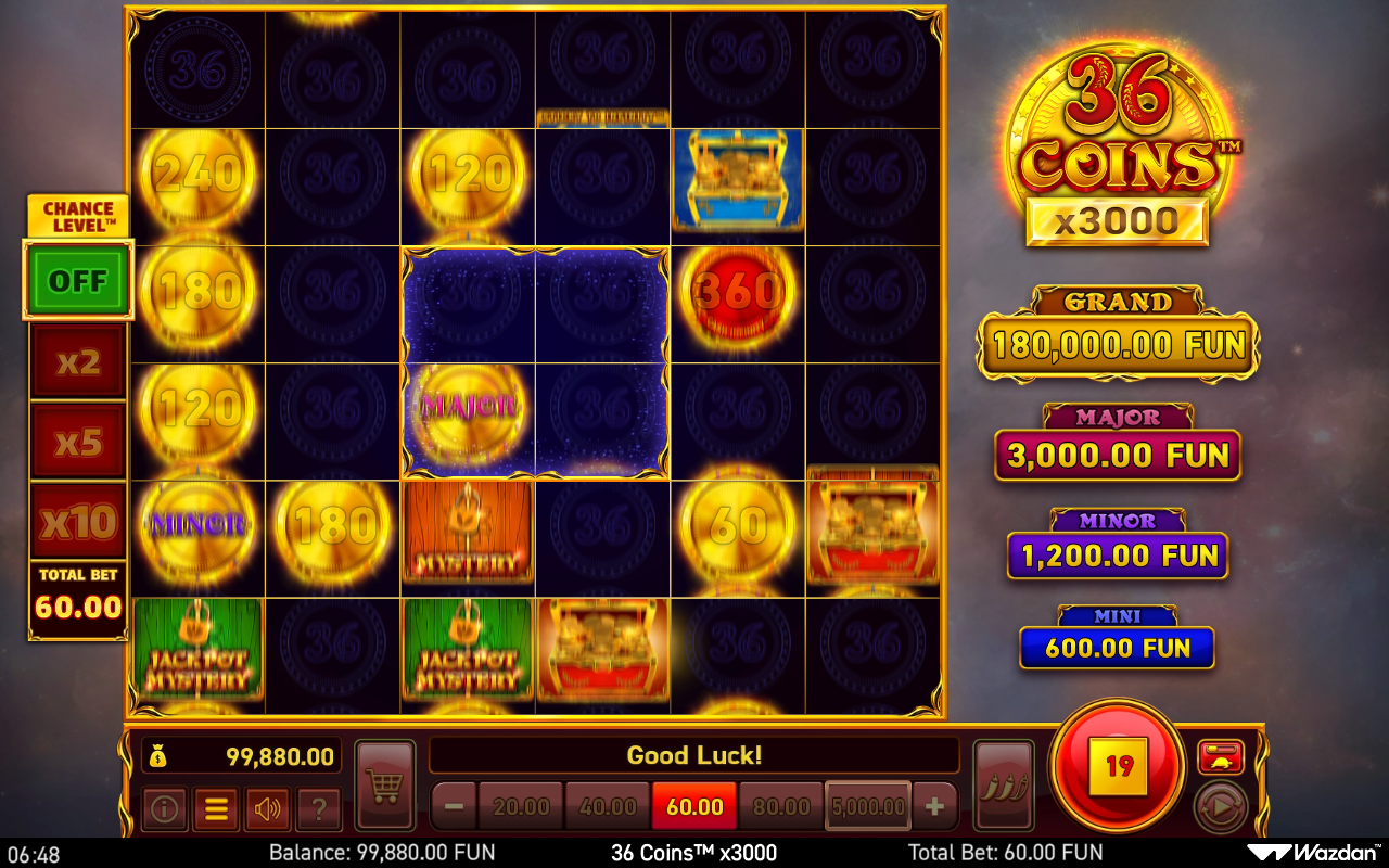 36 Coins x3000 gameplay