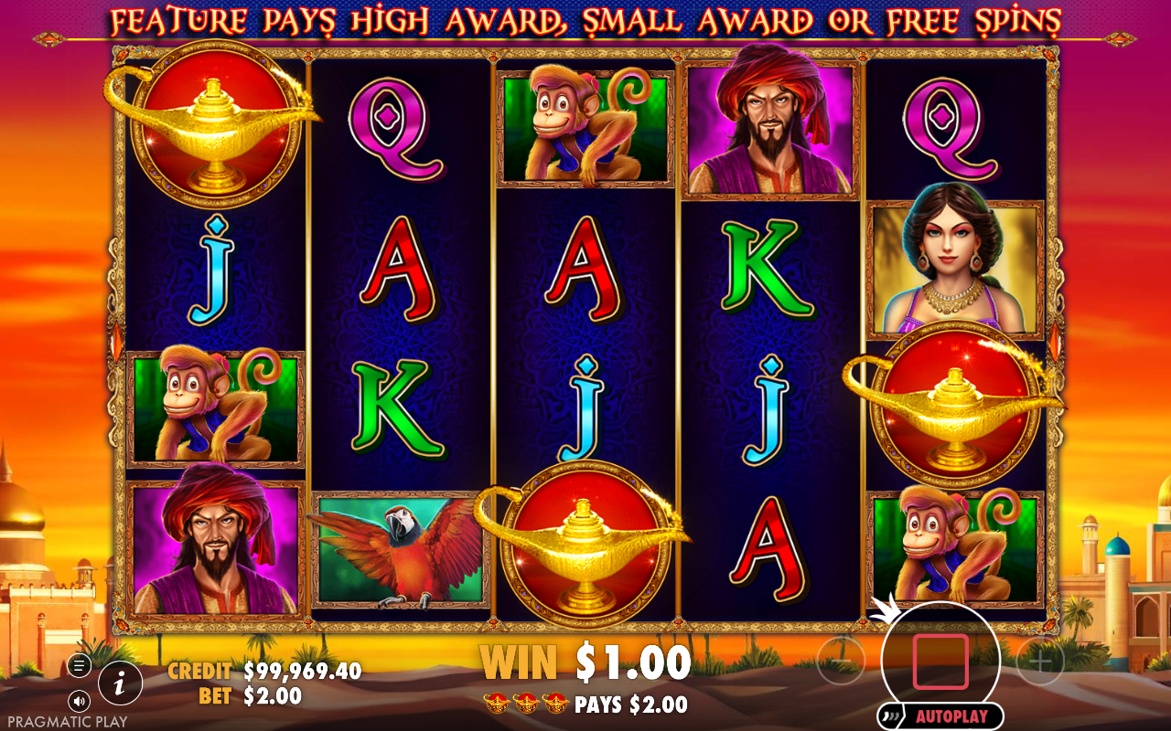 3 Genie Wishes gameplay