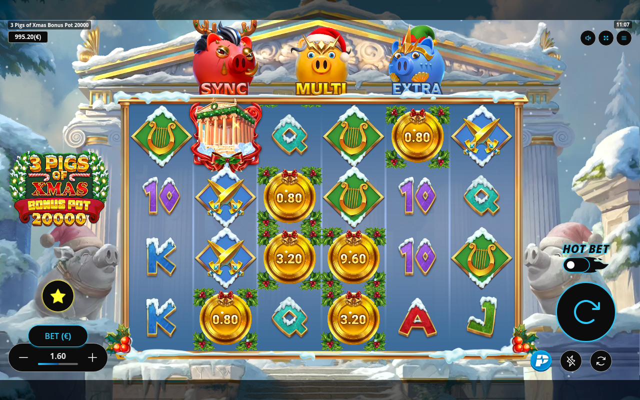 3 Pigs of Xmas Bonus Pot 20,000 gameplay