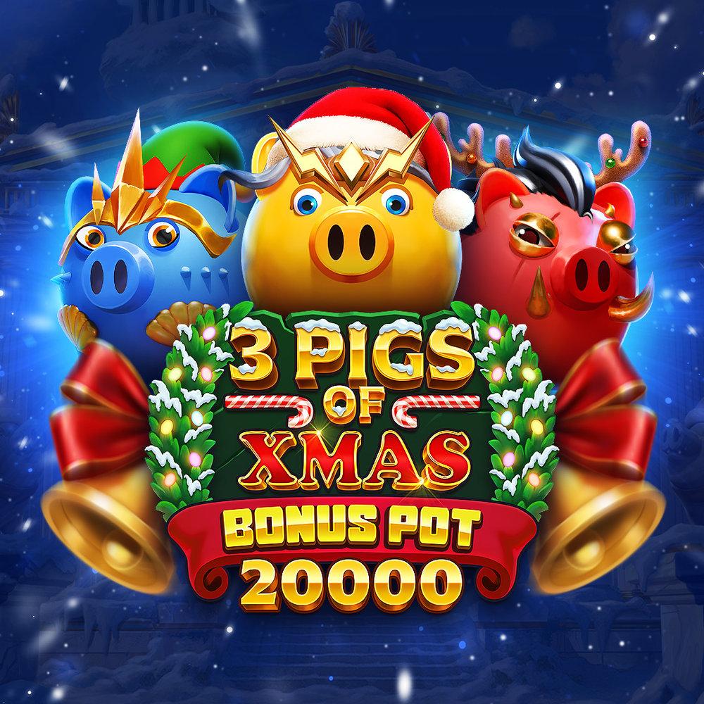 Play 3 Pigs of Xmas Bonus Pot 20,000 Slot Game