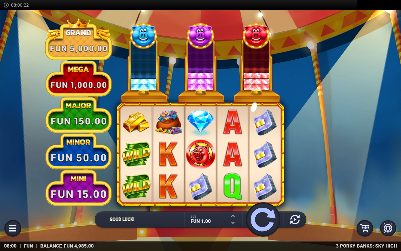 3 Porky Banks Sky High gameplay