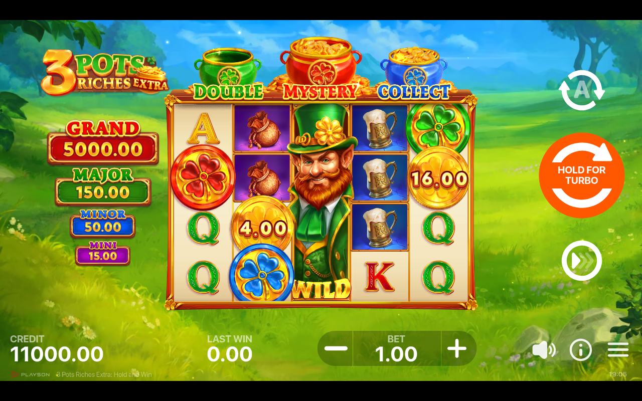 3 Pots Riches Extra: Hold & Win base game