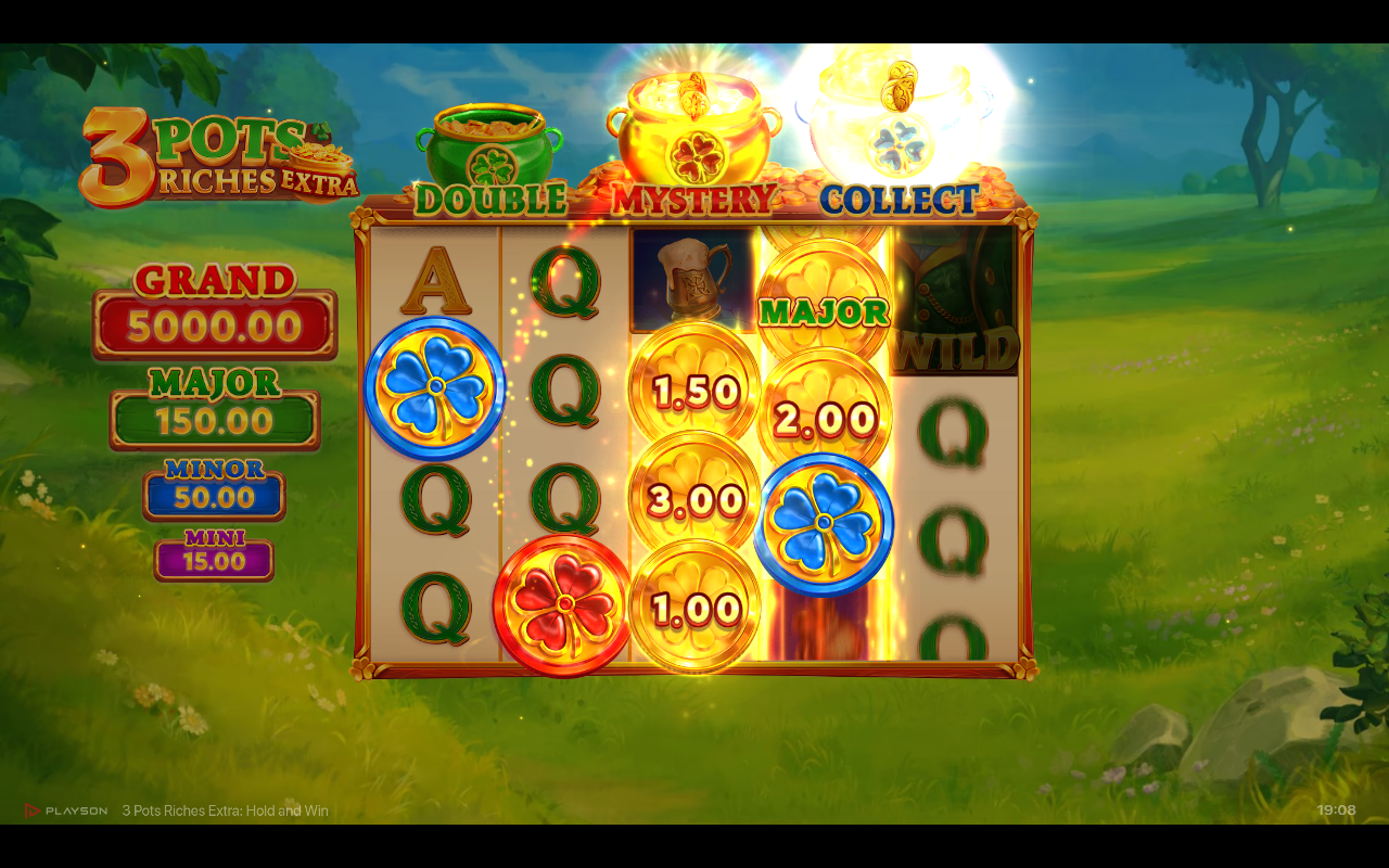 3 Pots Riches Extra: Hold & Win gameplay