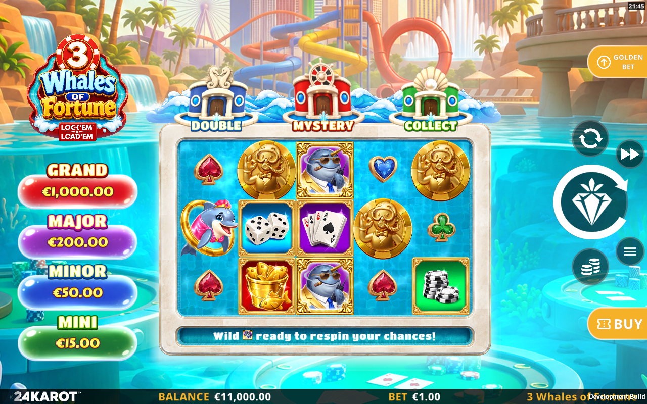 3 Whales of Fortune Lock 'em & Load 'em base game