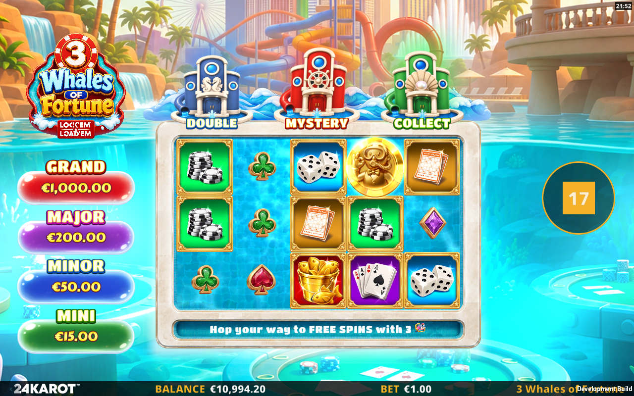 3 Whales of Fortune Lock 'em & Load 'em gameplay