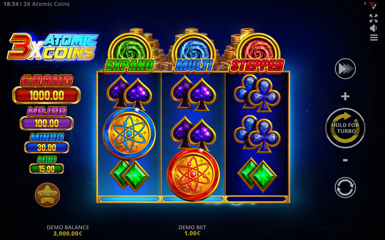 3X Atomic Coins base game