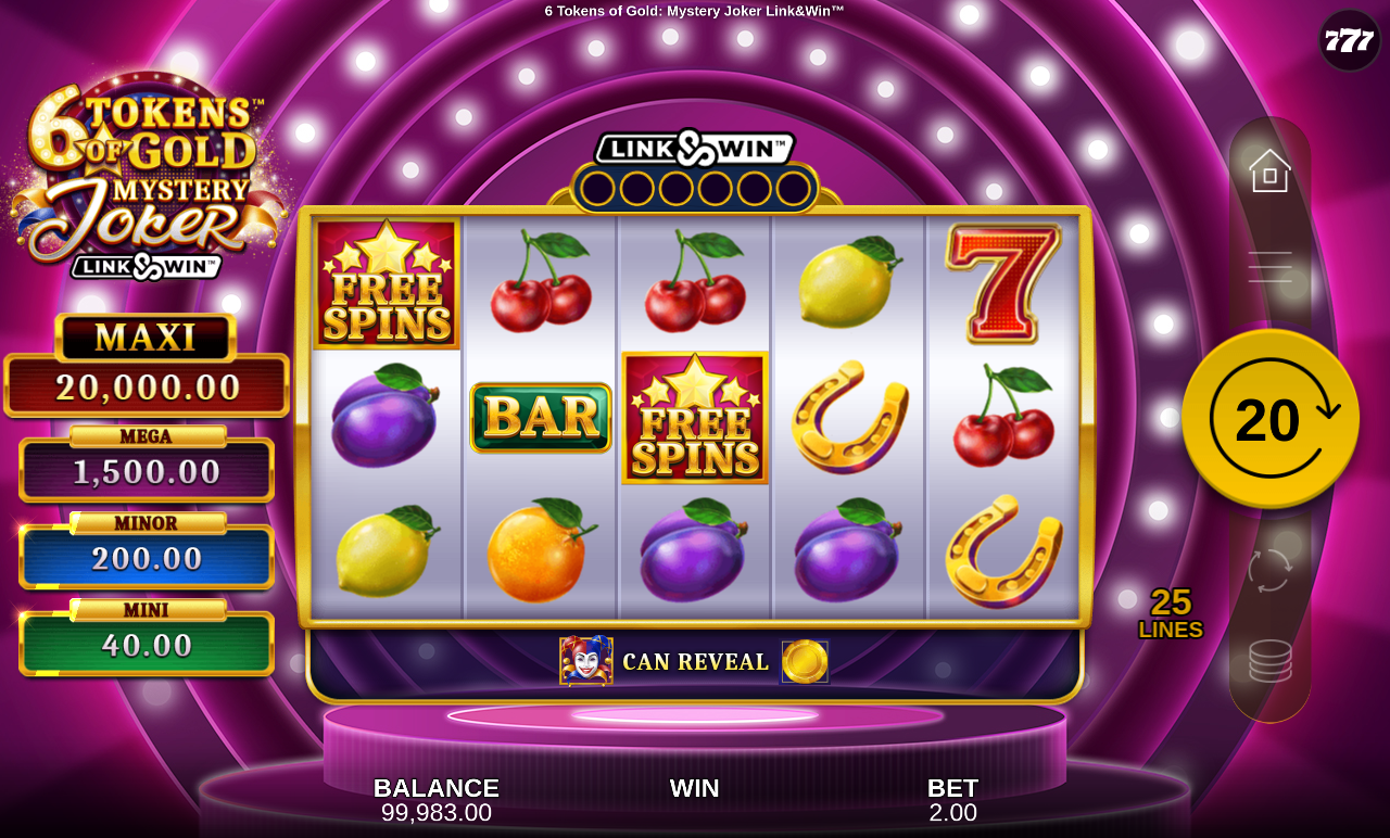 6 Tokens of Gold: Mystery Joker Link&Win gameplay