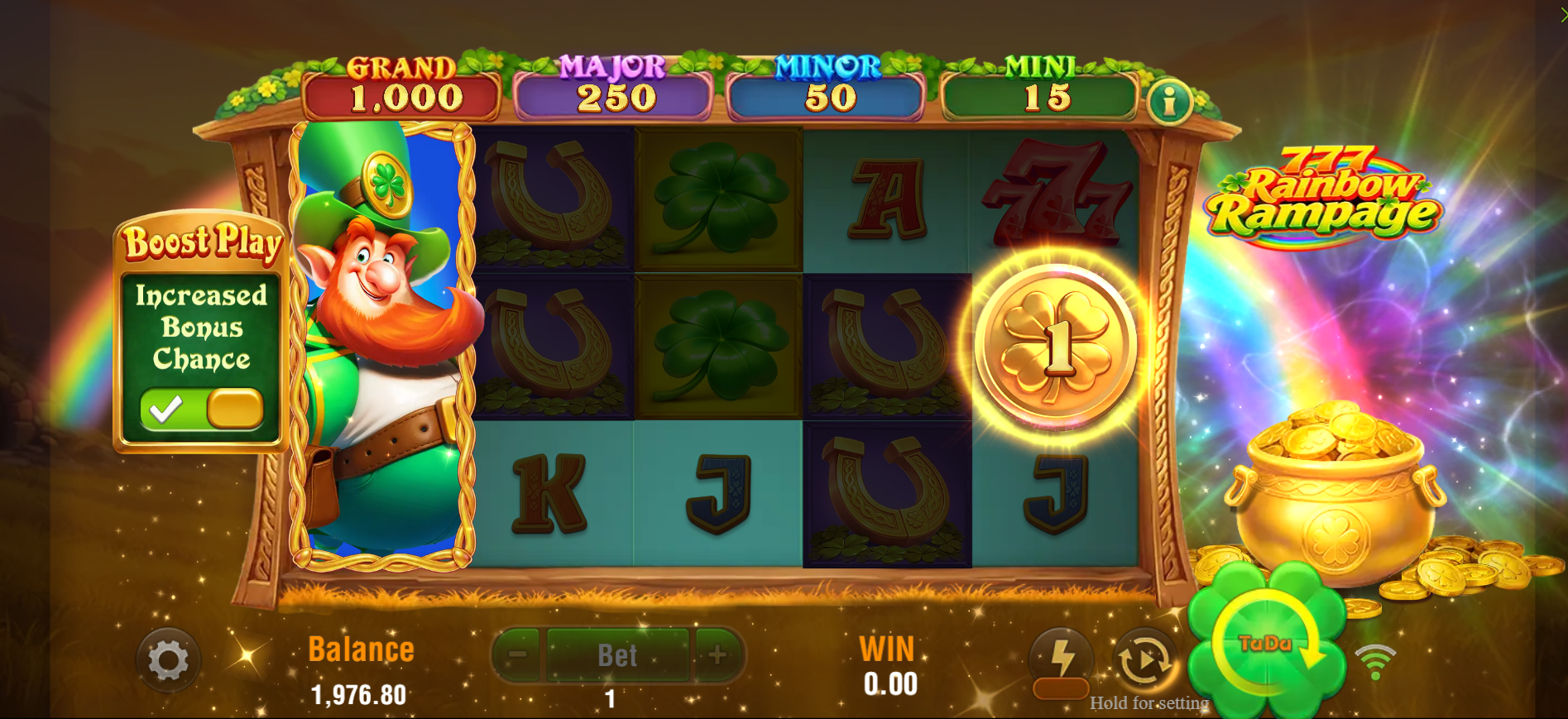 777 Rainbow Rampage Wild Collect feature