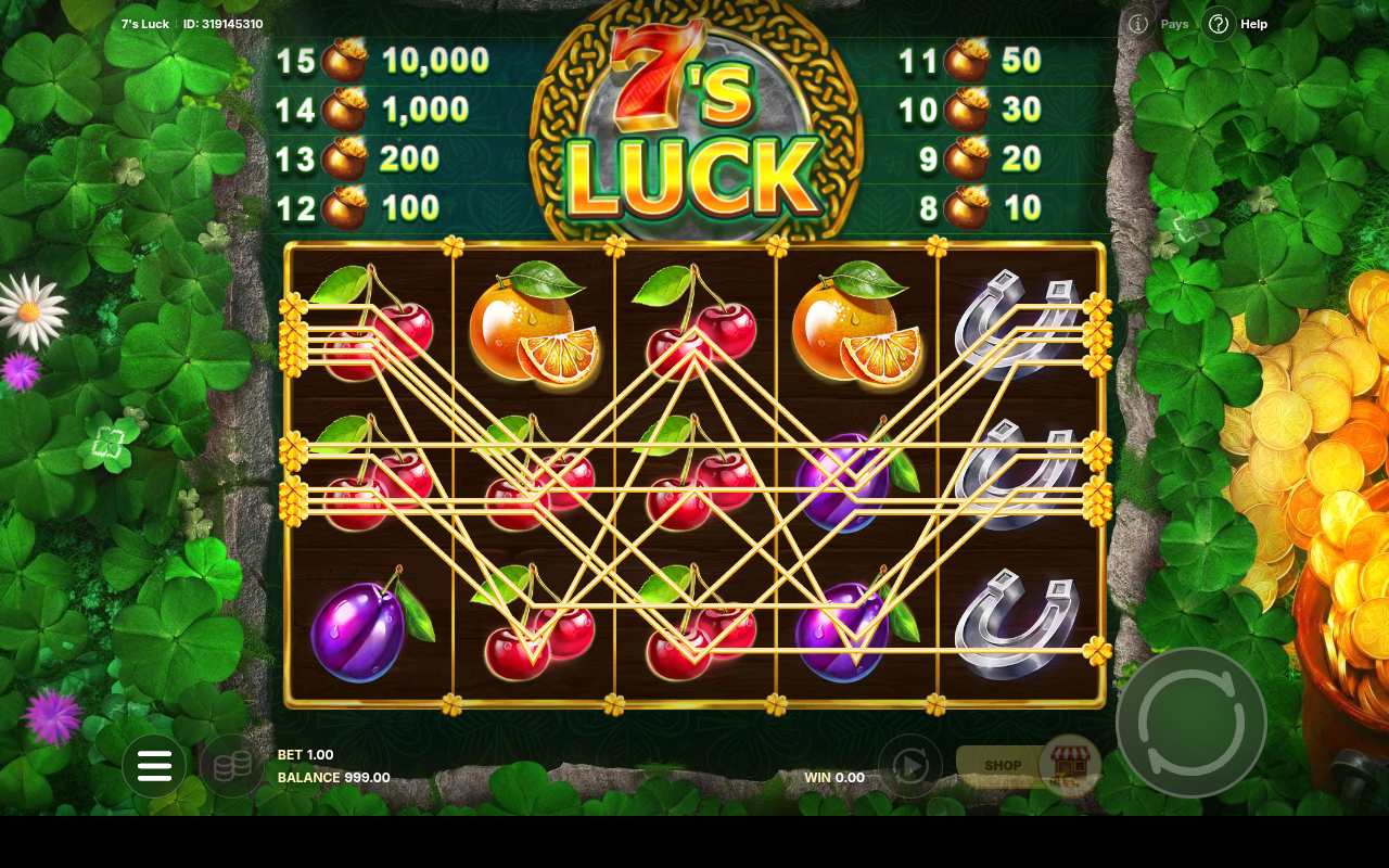 7's Luck gameplay