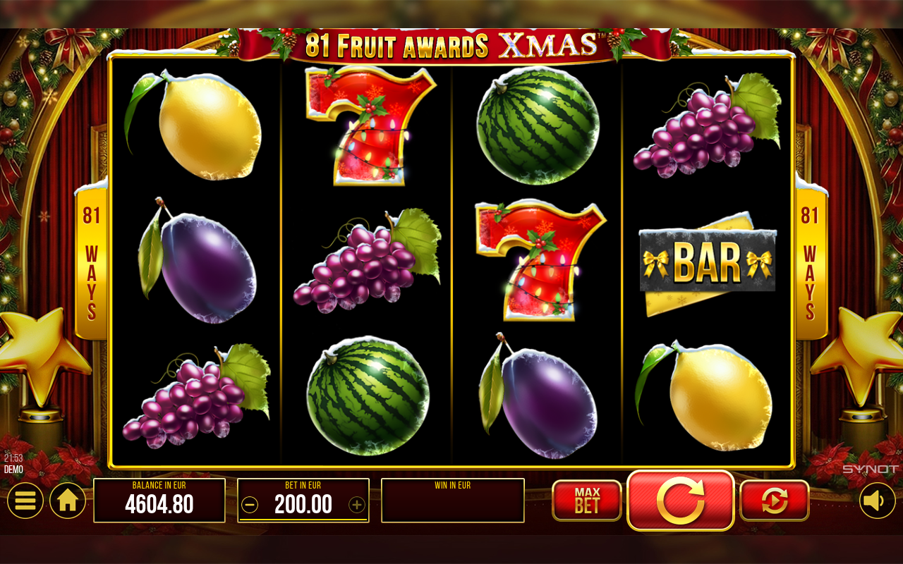 81 Fruit Awards Xmas gameplay