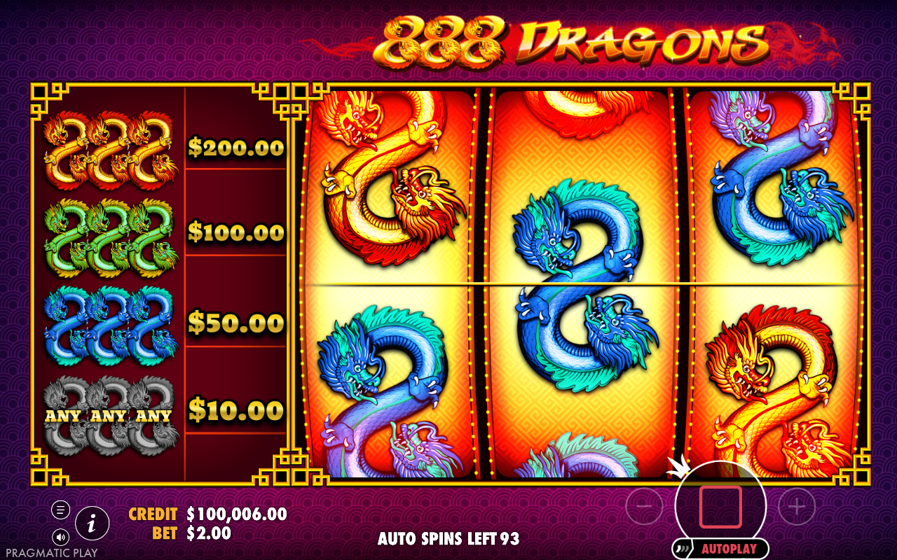 888 Dragons gameplay with Chinese title