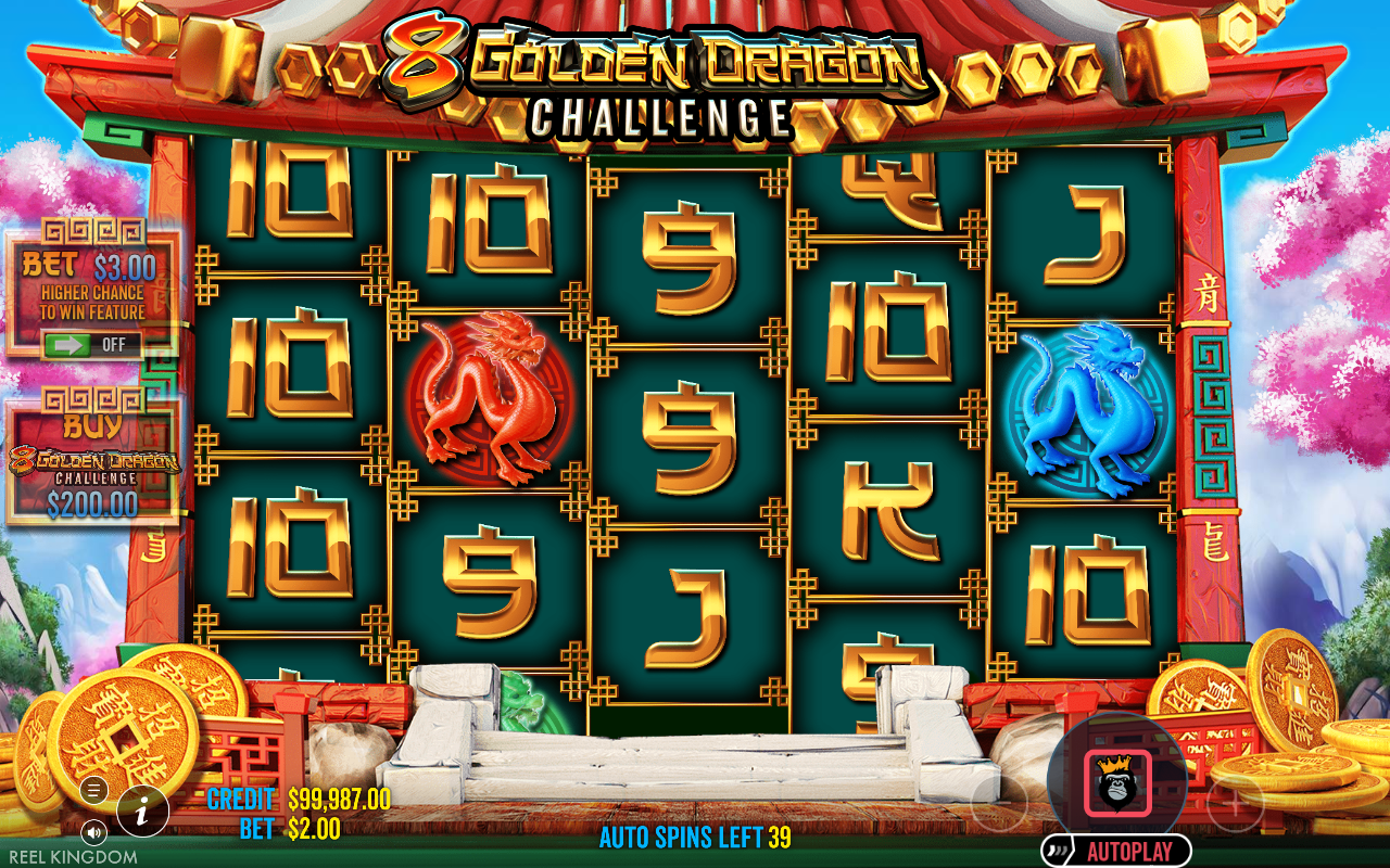 8 Golden Dragon Challenge gameplay