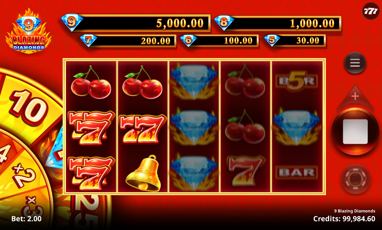 9 Blazing Diamonds gameplay