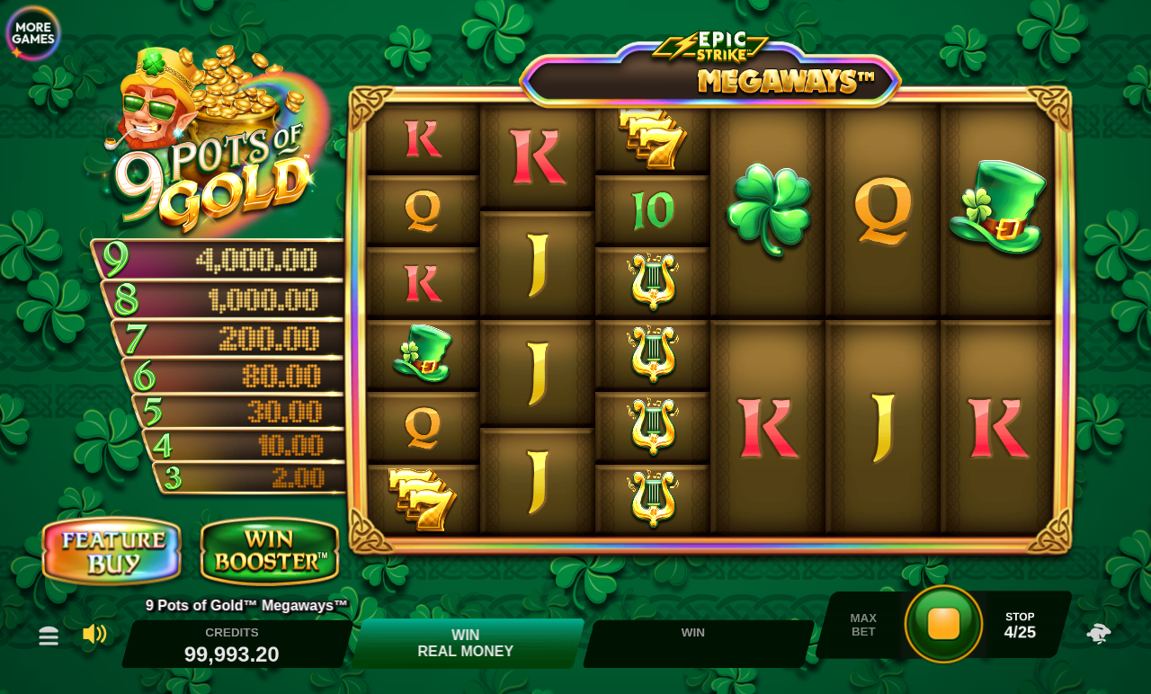9 Pots of Gold Megaways gameplay