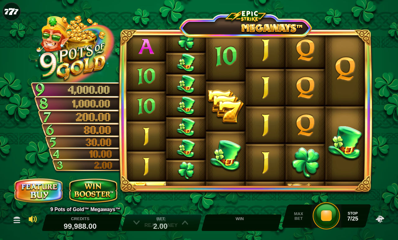 9 Pots of Gold Megaways gameplay