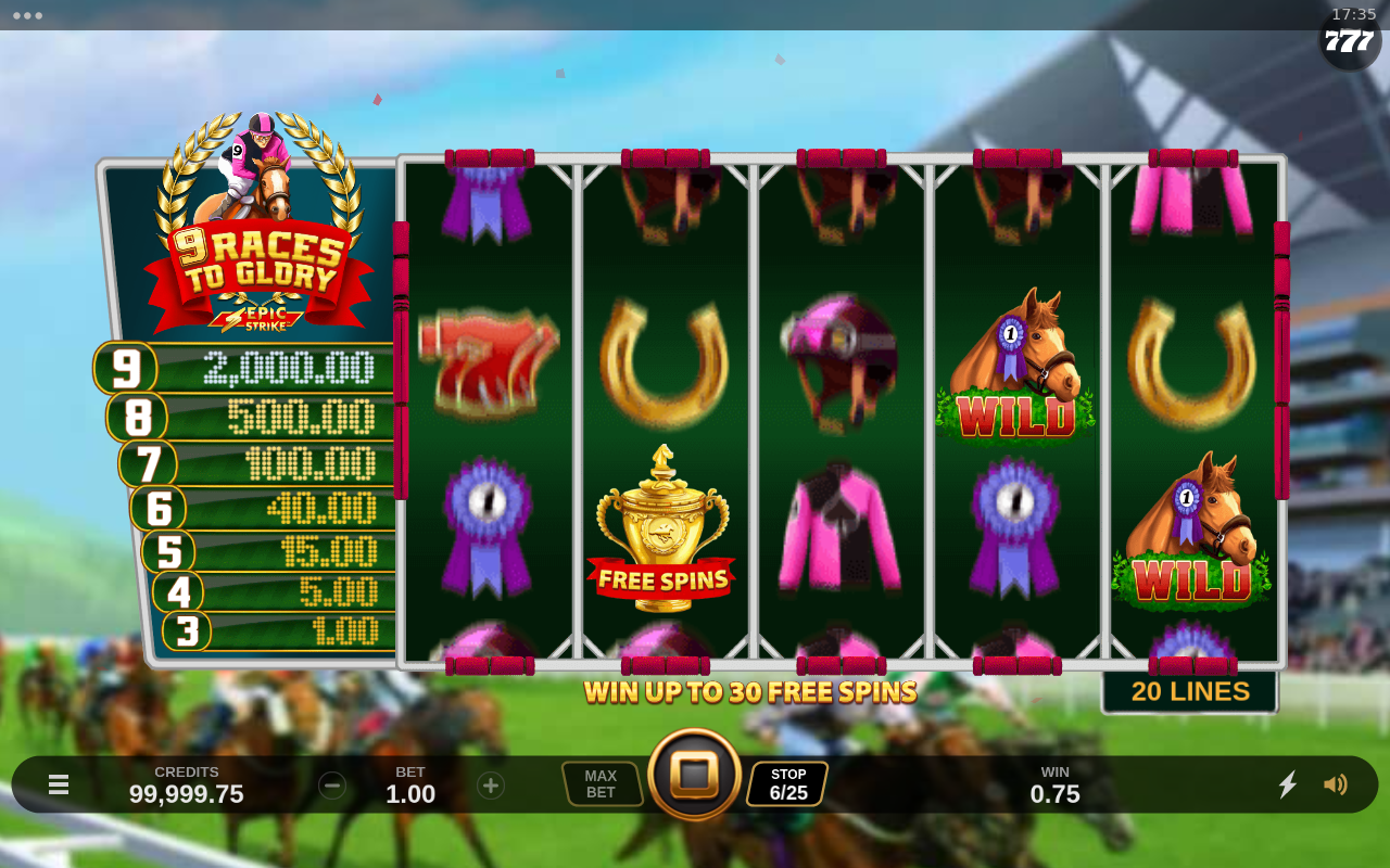 9 Races to Glory gameplay