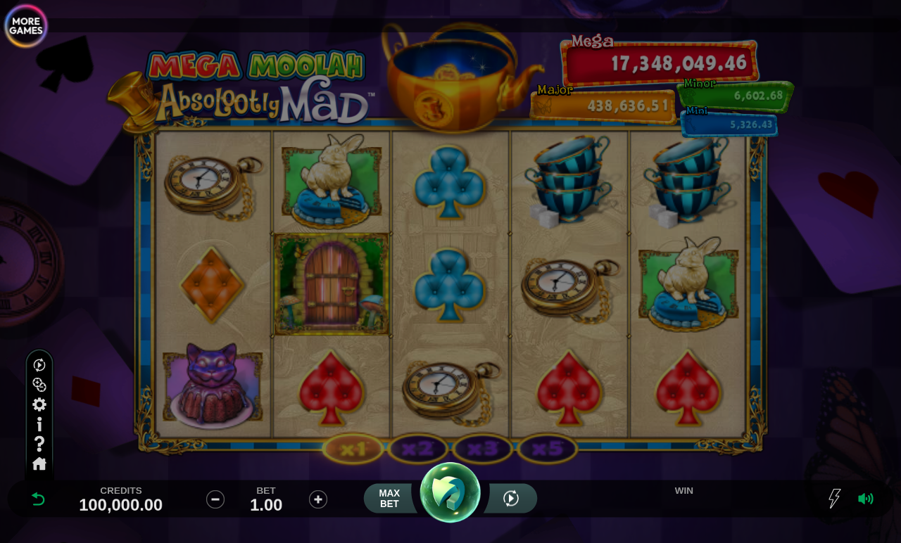 Absolootly Mad Mega Moolah base game