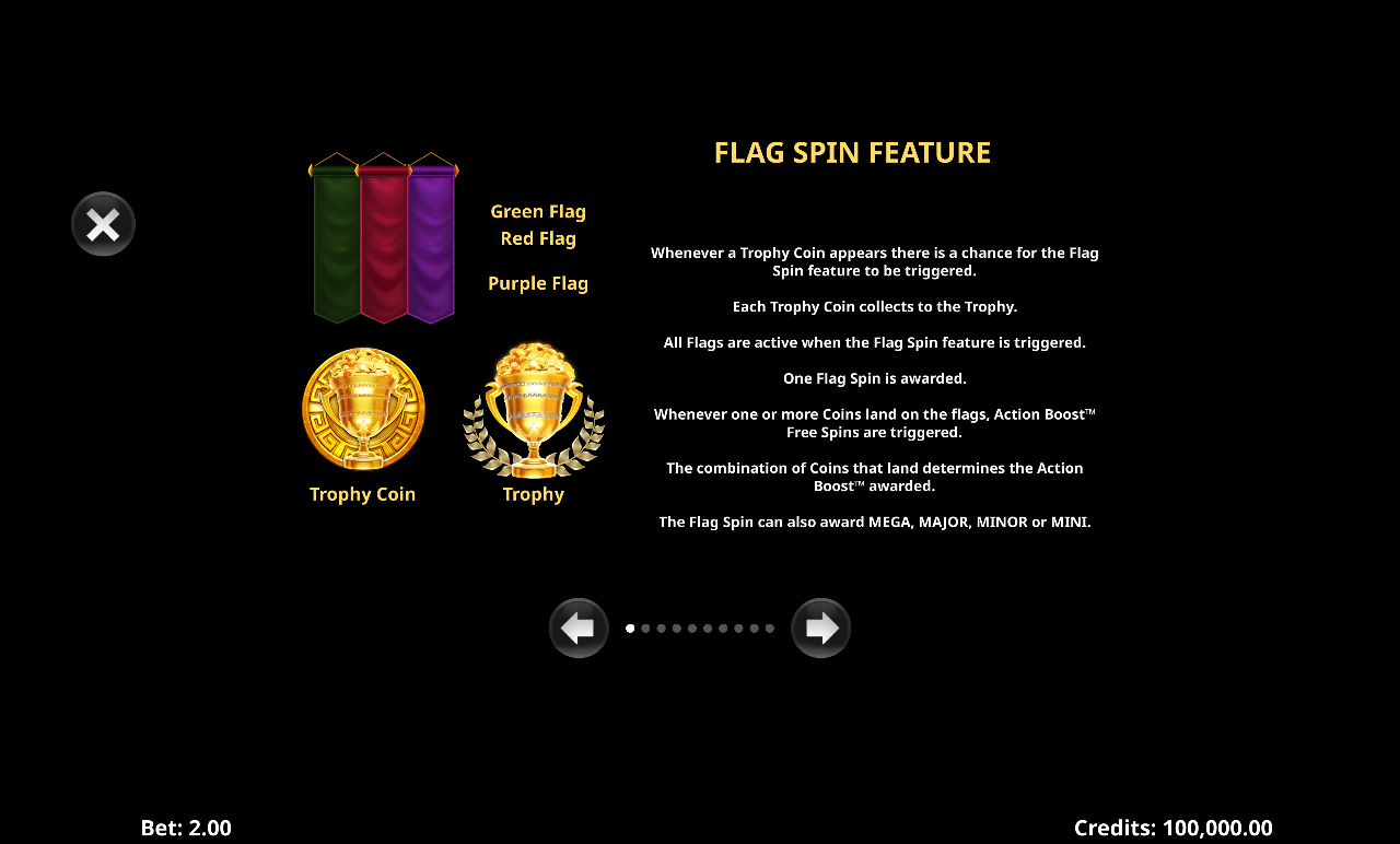 Action Boost Gladiator Flag Spin rules