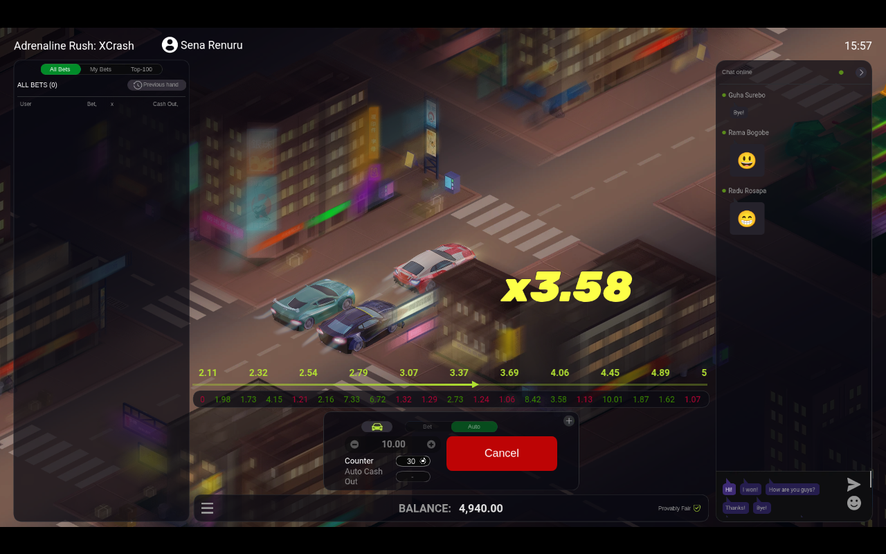 Adrenaline Rush XCrash gameplay