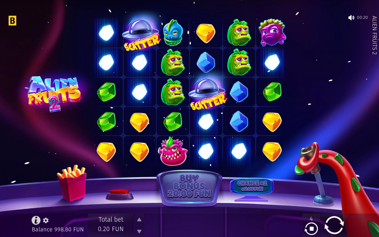 Alien Fruits 2 gameplay