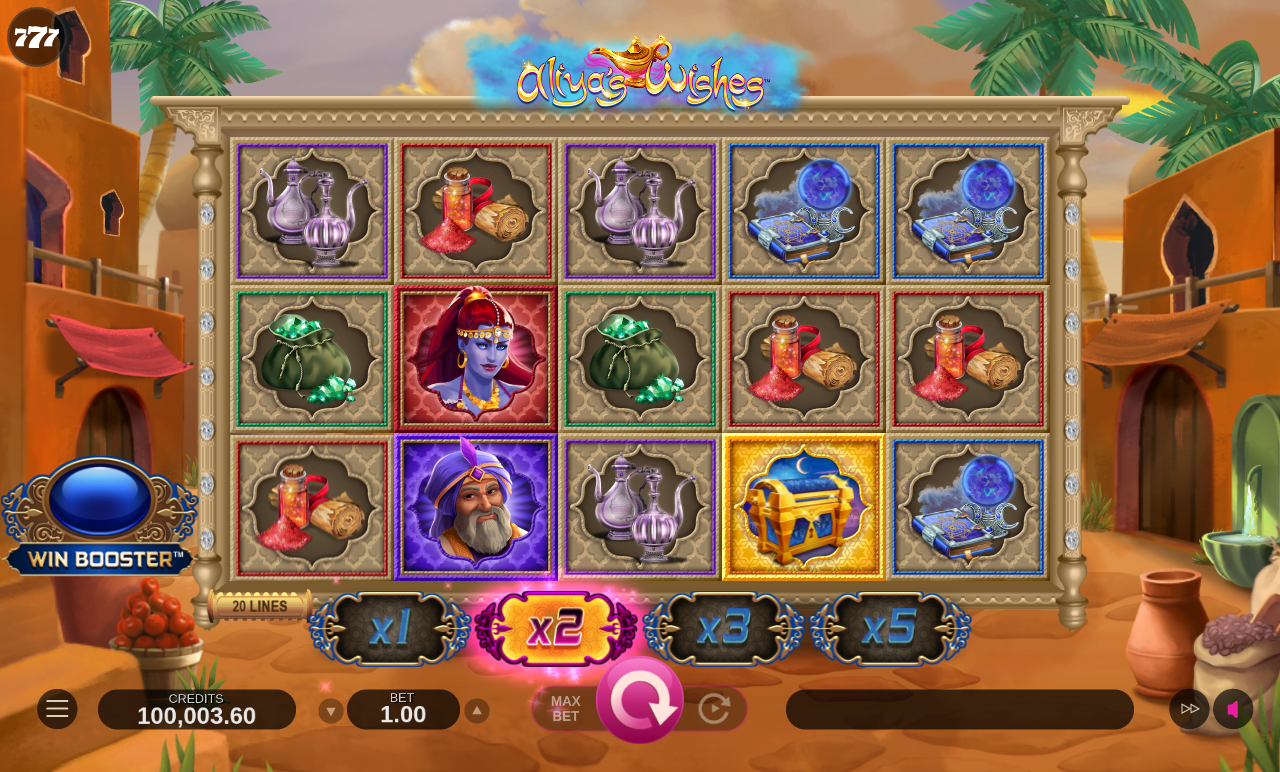 Aliyas Wishes free spins gameplay