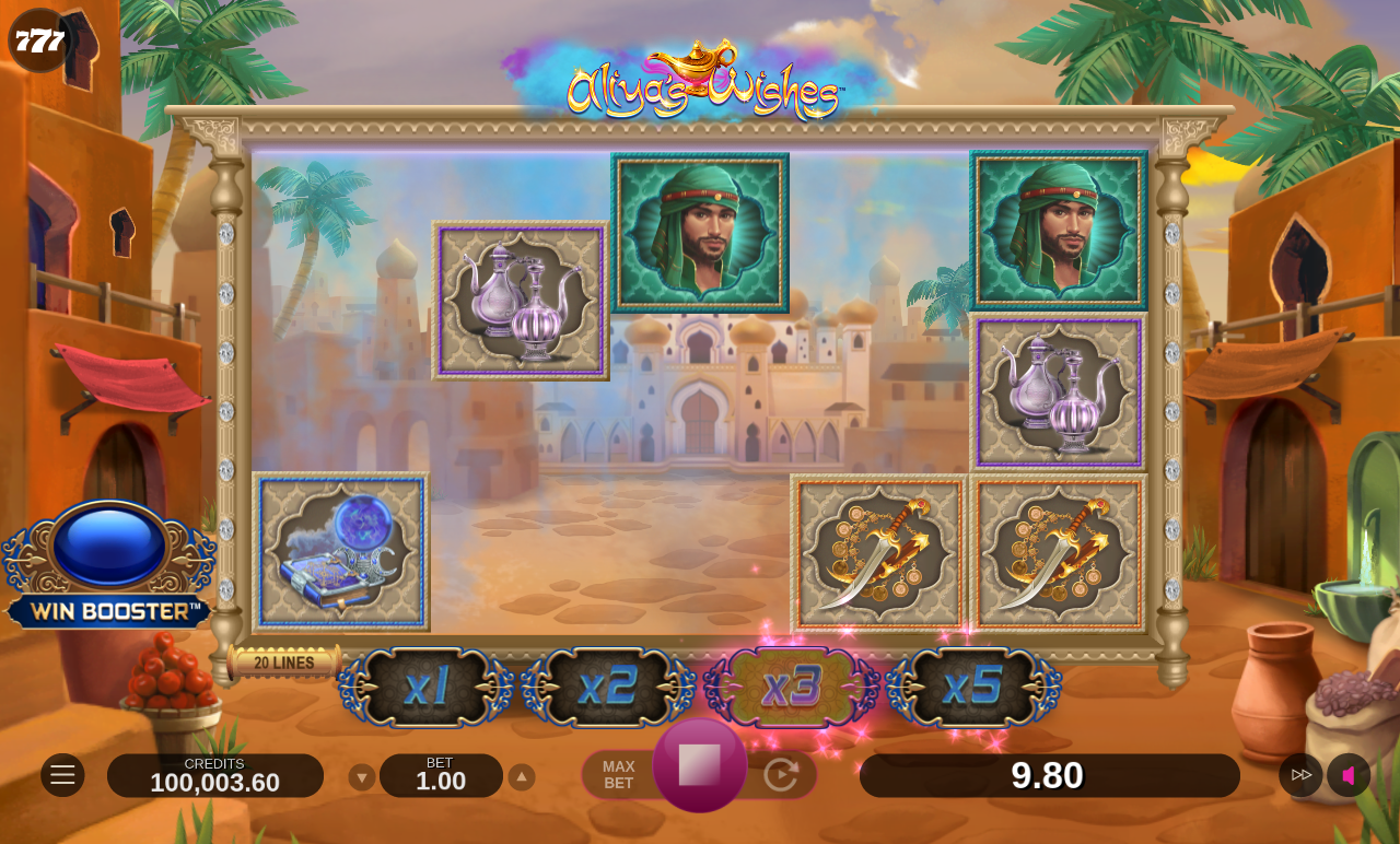 Aliyas Wishes gameplay with multiplier trail active