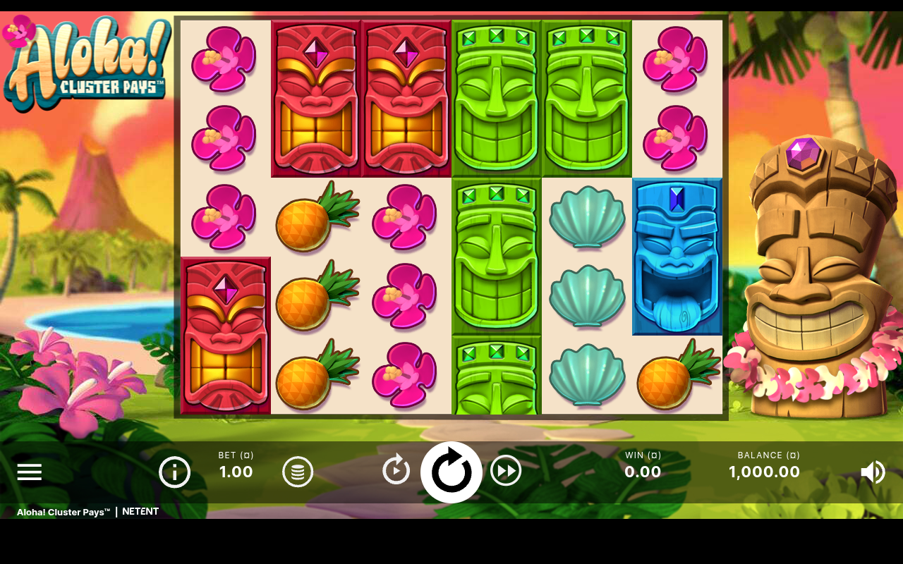 Aloha! Cluster Pays base game