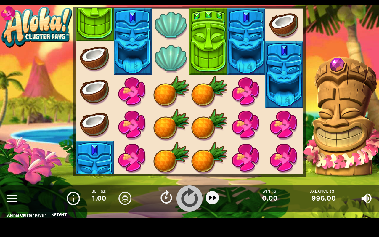 Aloha! Cluster Pays gameplay
