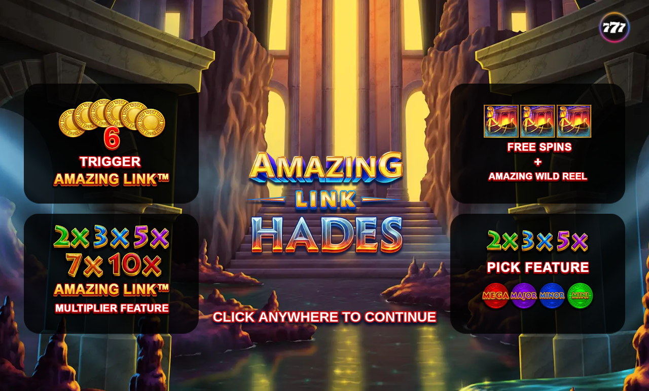 Amazing Link Hades free spins rules