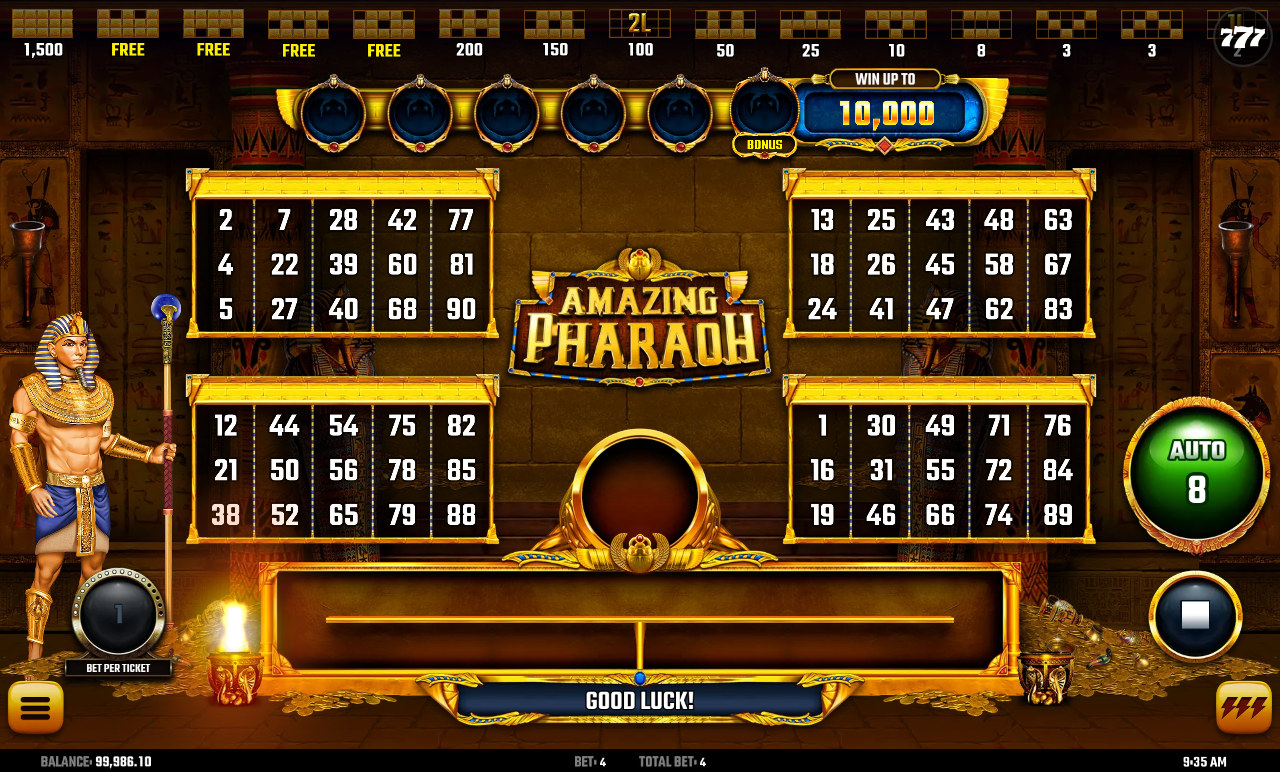 Amazing Pharaoh gameplay