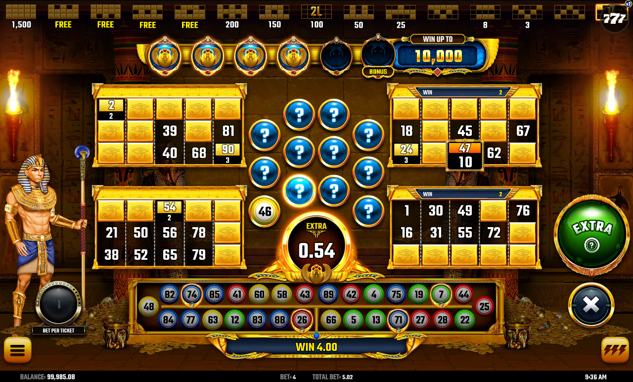 Amazing Pharaoh gameplay