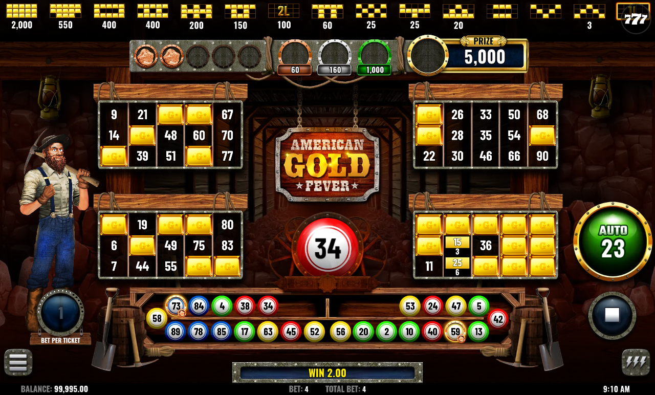 American Gold Fever gameplay