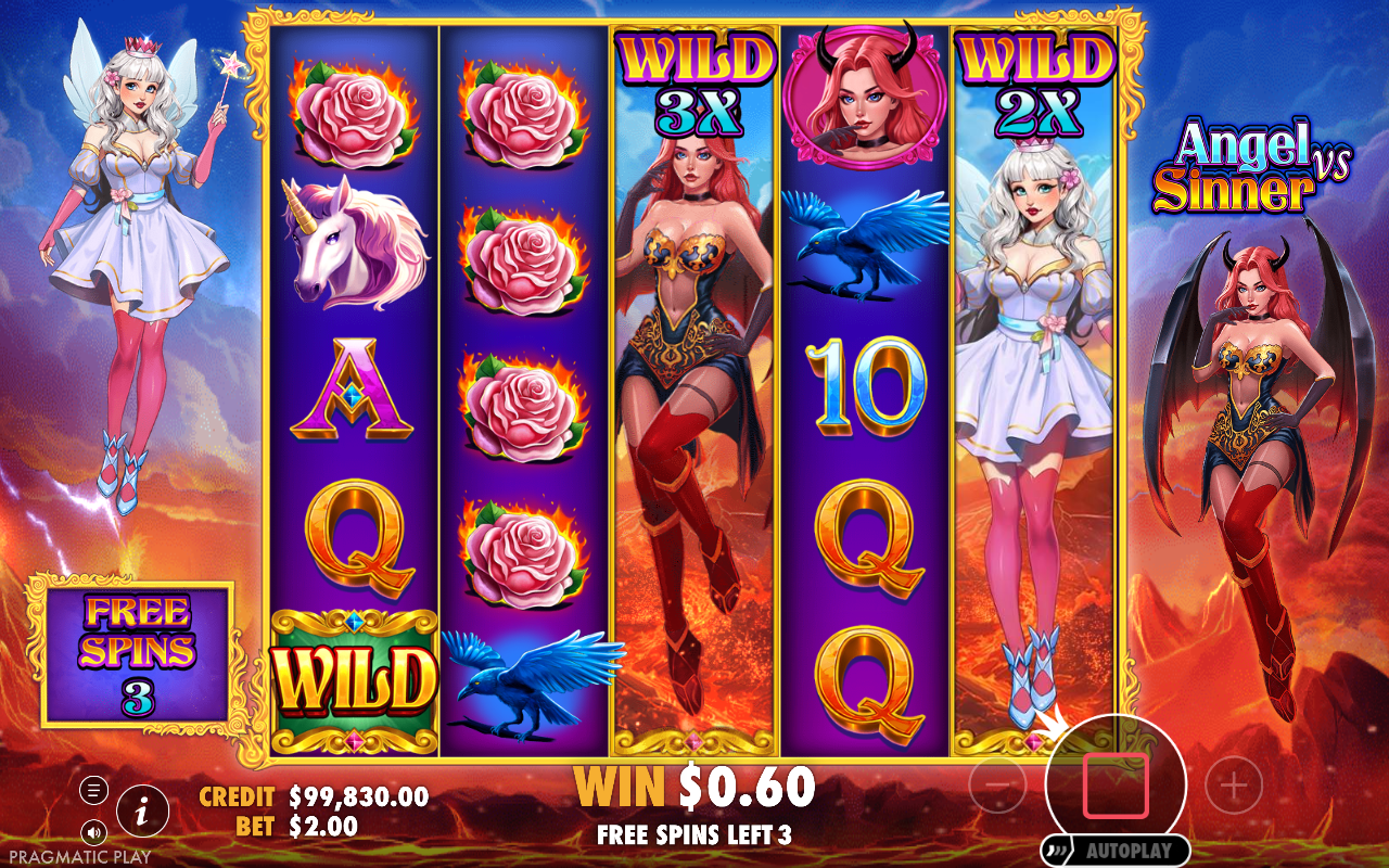 Angel Vs Sinner free spins round