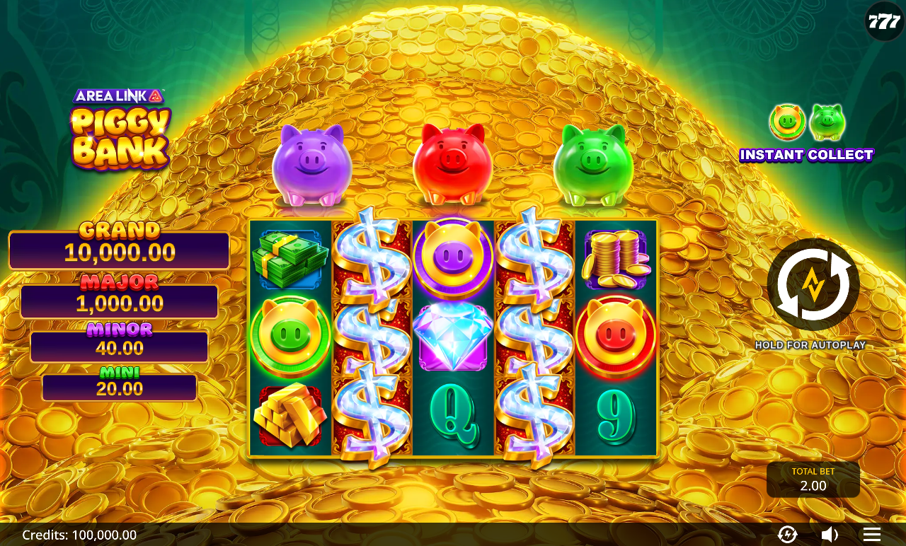 Area Link Piggy Bank base game