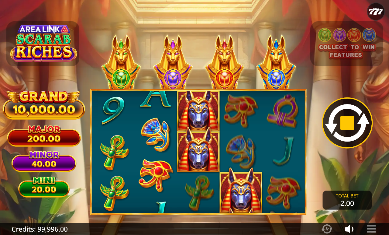 Area Link Scarab Riches gameplay