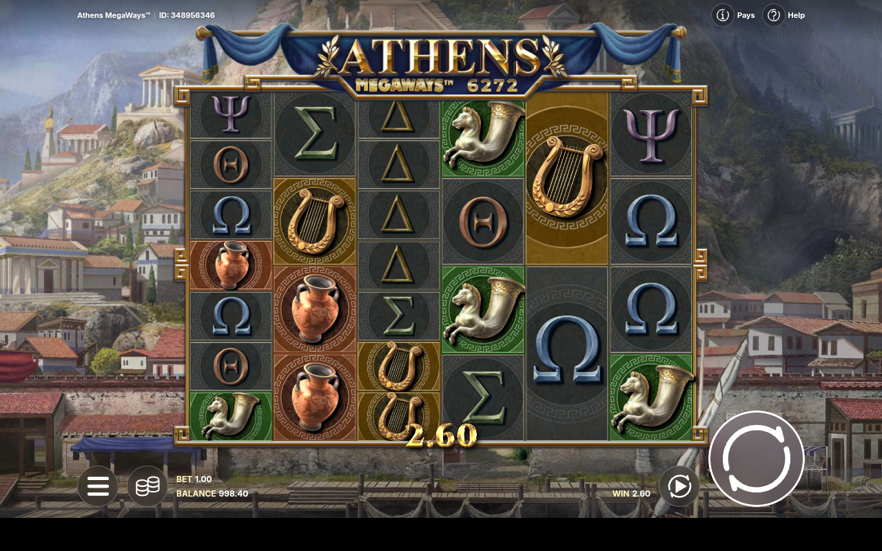Athens Megaways gameplay