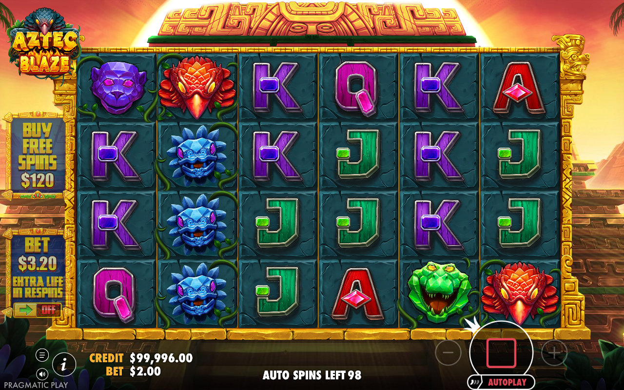 Aztec Blaze gameplay