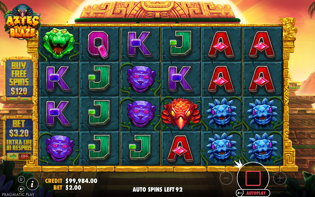 Aztec Blaze gameplay