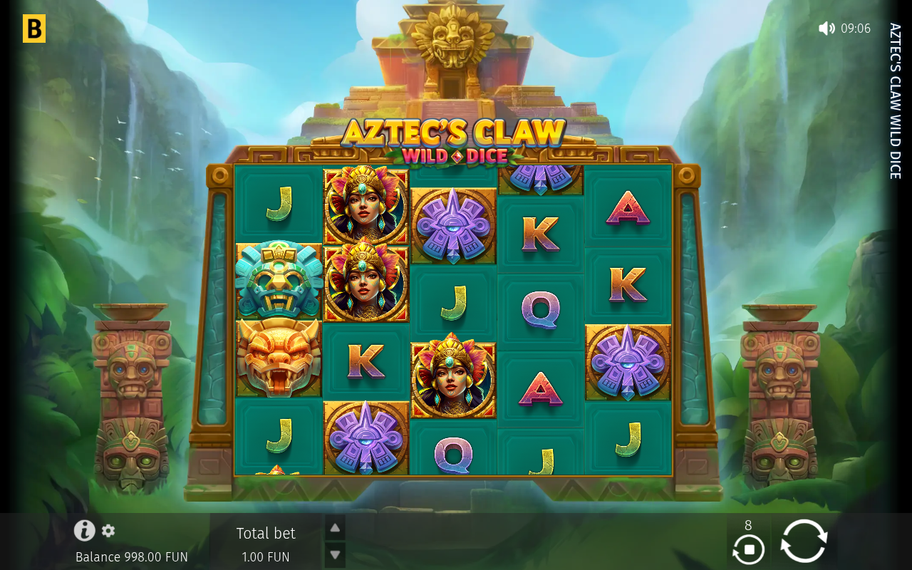 Aztec's Claw Wild Dice gameplay