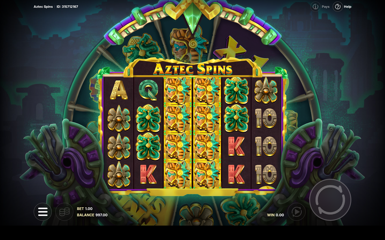 Aztec Spins gameplay