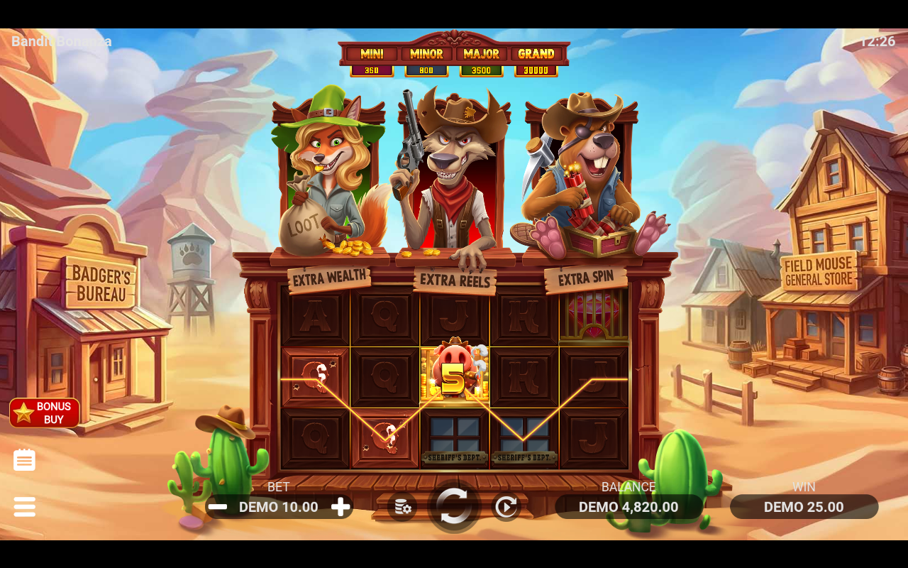 Bandit Bonanza gameplay