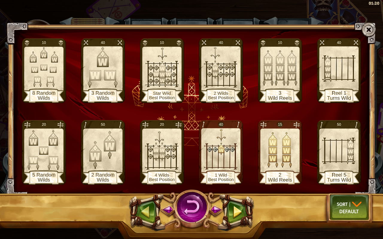 Baron Samedi information screen