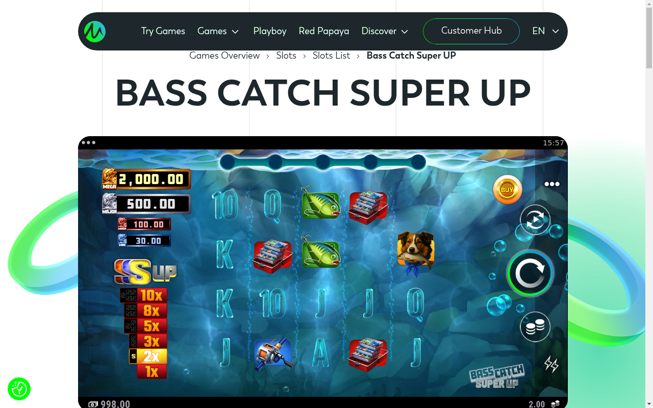 Bass Catch SUPER UP free spins gameplay