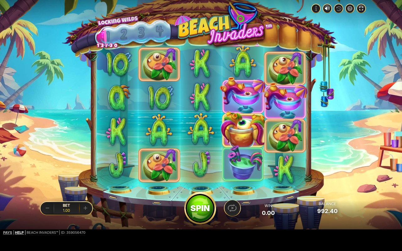 Beach Invaders gameplay